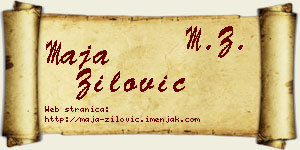 Maja Žilović vizit kartica